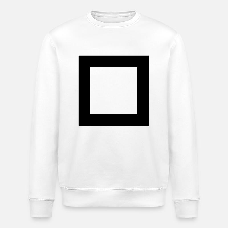 square - Stanley/Stella Unisex Bio-Sweatshirt ROLLER - Weiß