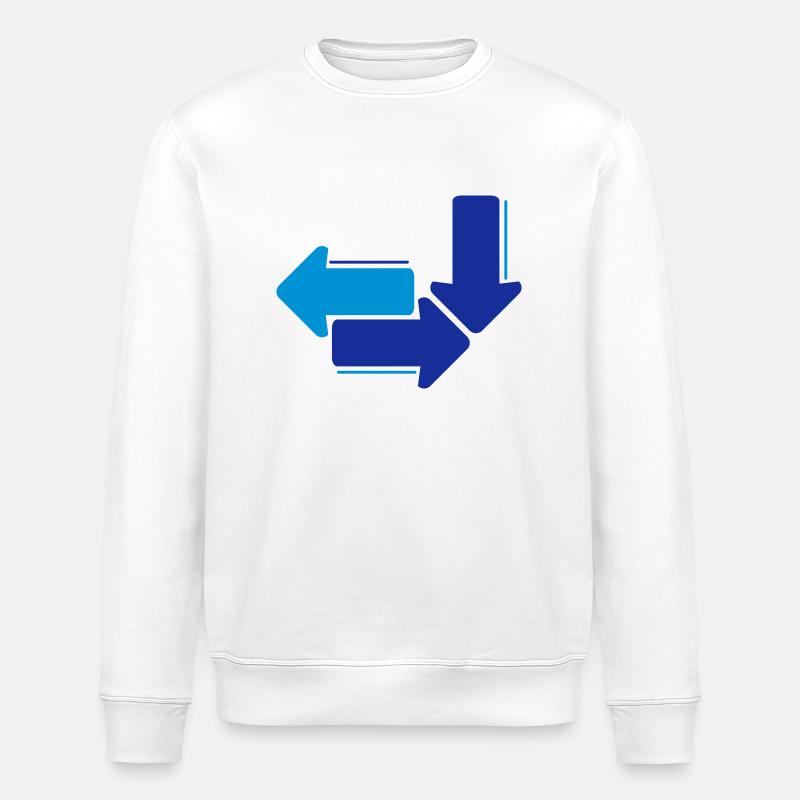 Pfeile - Stanley/Stella Unisex Bio-Sweatshirt ROLLER - Weiß