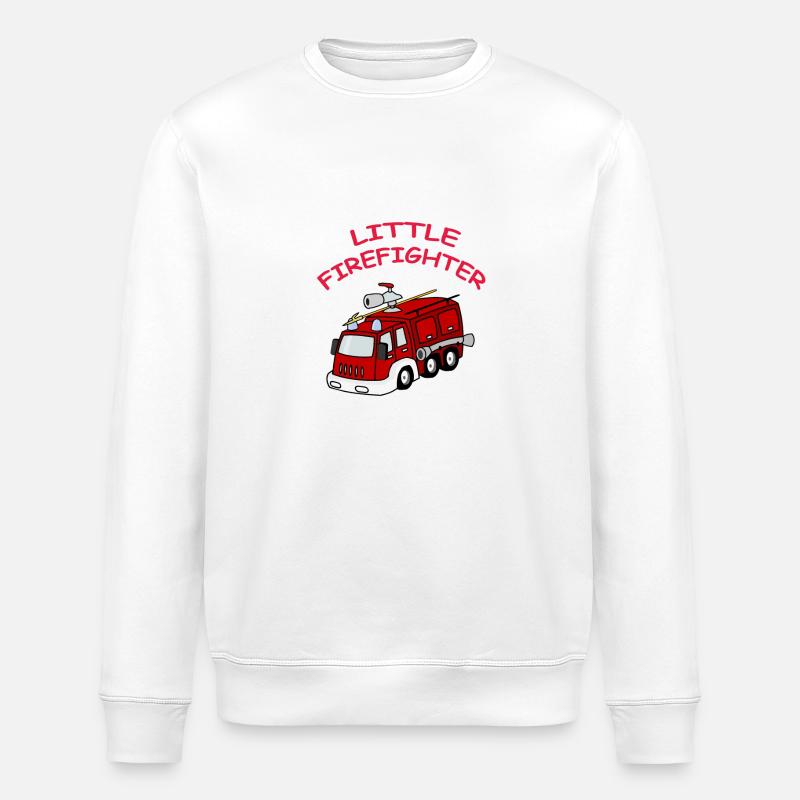 Little Firefighter - Stanley/Stella Unisex Bio-Sweatshirt ROLLER - Weiß