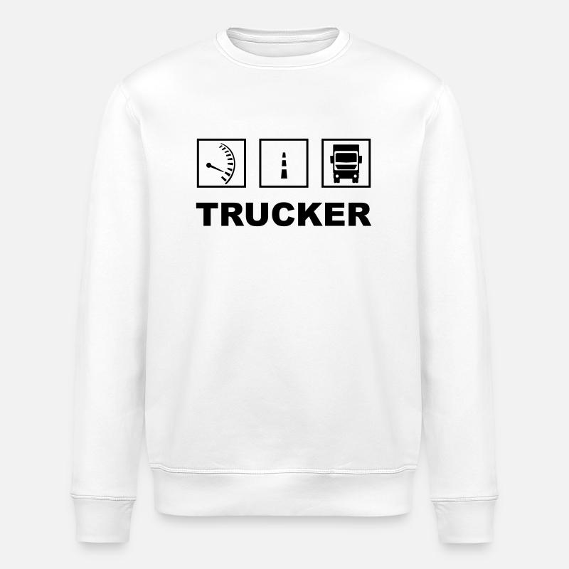 Trucker - Sweat bio ROLLER Stanley/Stella Unisexe - blanc
