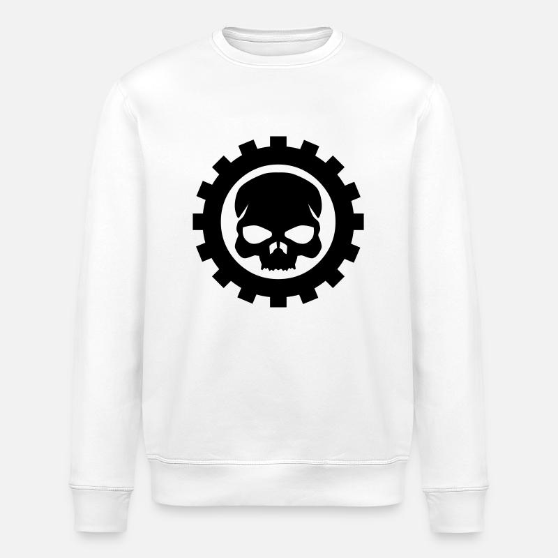 skull - Sweat bio ROLLER Stanley/Stella Unisexe - blanc