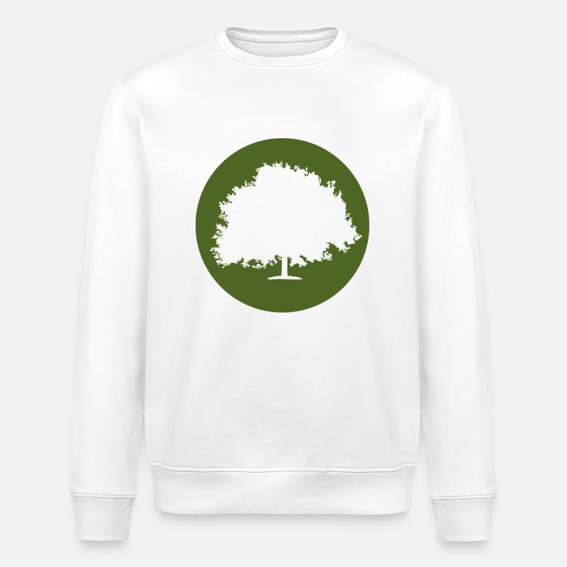 tree - Stanley/Stella ROLLER Unisex Organic Sweatshirt - white