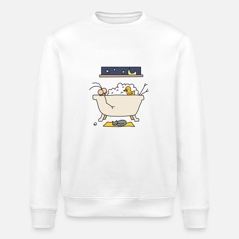 Djenné Bath - Sweat bio ROLLER Stanley/Stella Unisexe - blanc