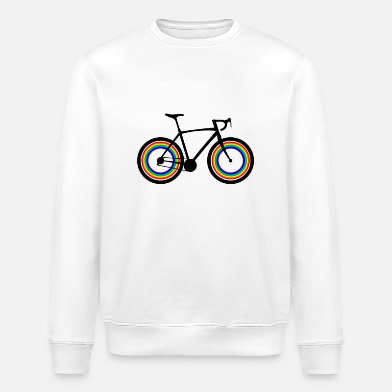 Bicycle - Stanley/Stella ROLLER Unisex Organic Sweatshirt - white