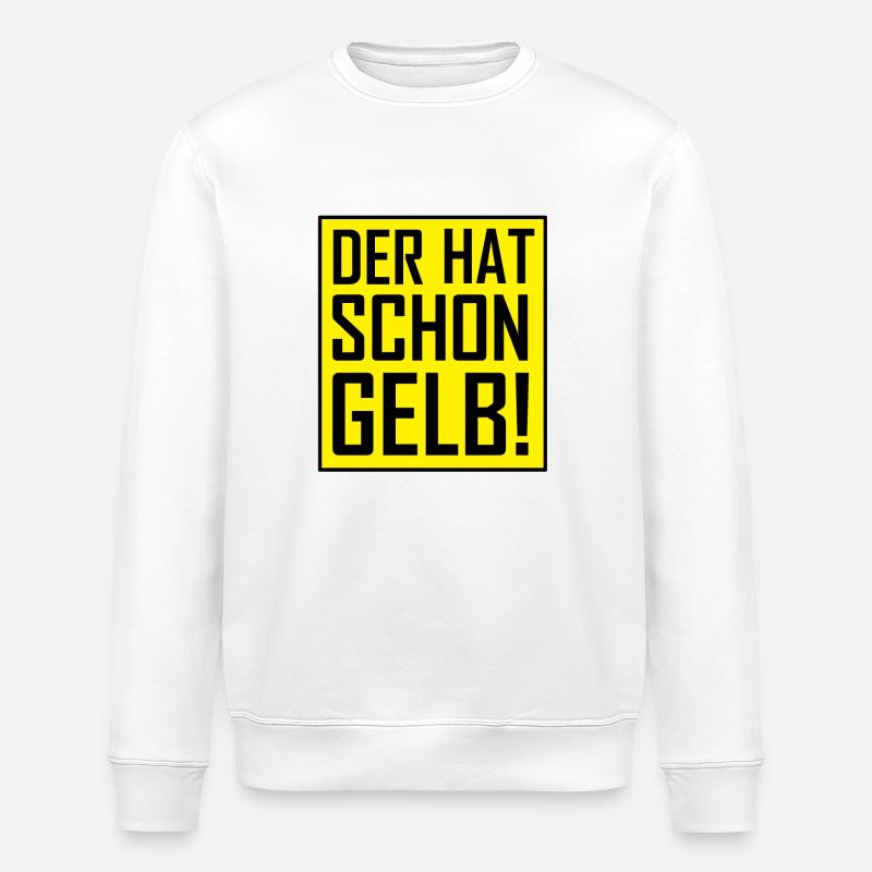Der hat schon Gelb! - Stanley/Stella Unisex Bio-Sweatshirt ROLLER - Weiß