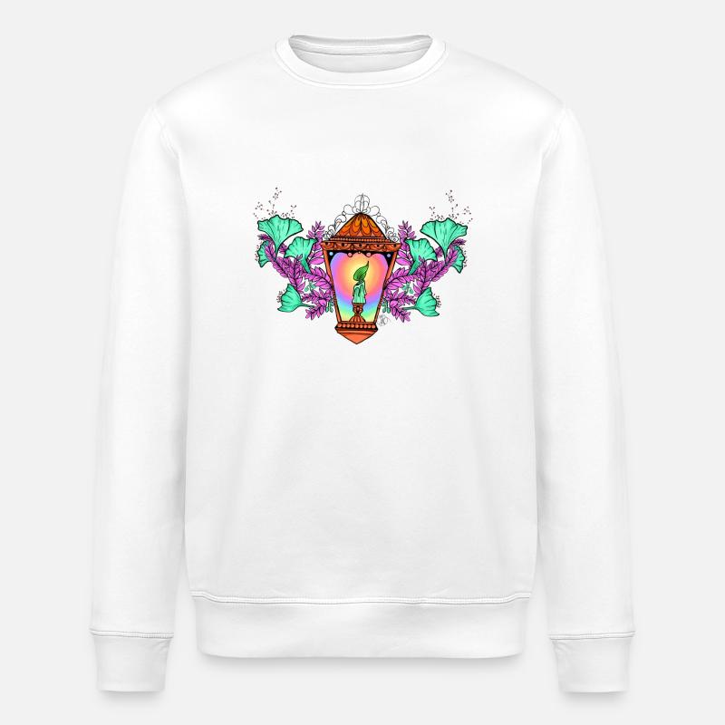 raimbow Laterne - Stanley/Stella Unisex Bio-Sweatshirt ROLLER - Weiß