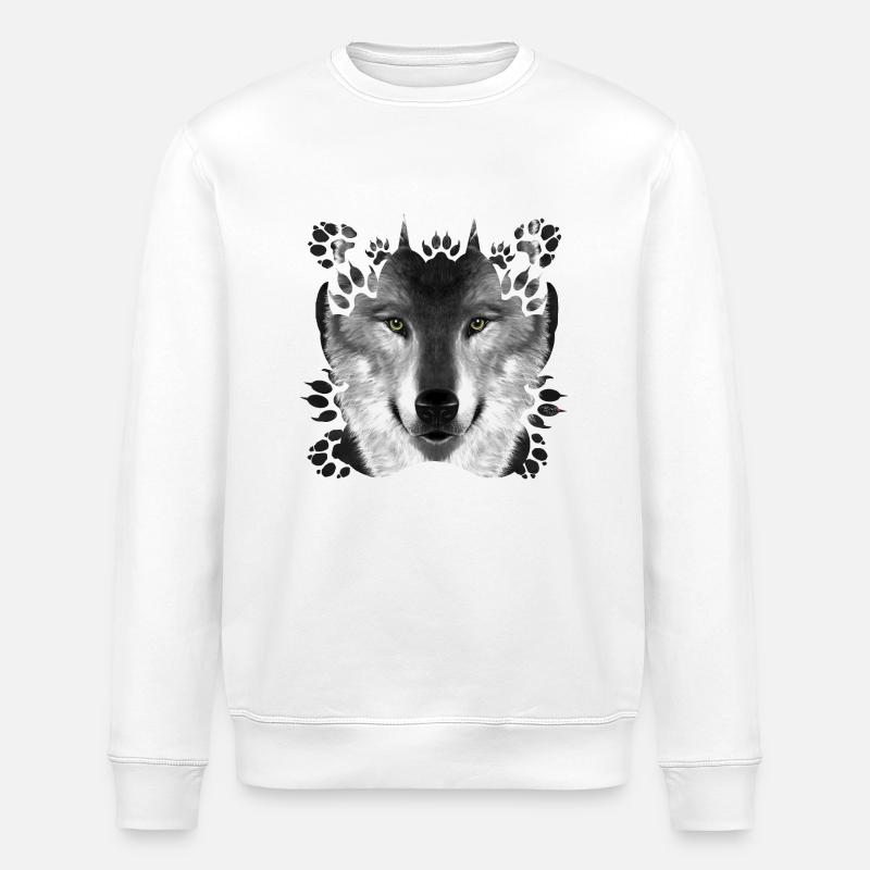 Wolf - Stanley/Stella Unisex Bio-Sweatshirt ROLLER - Weiß