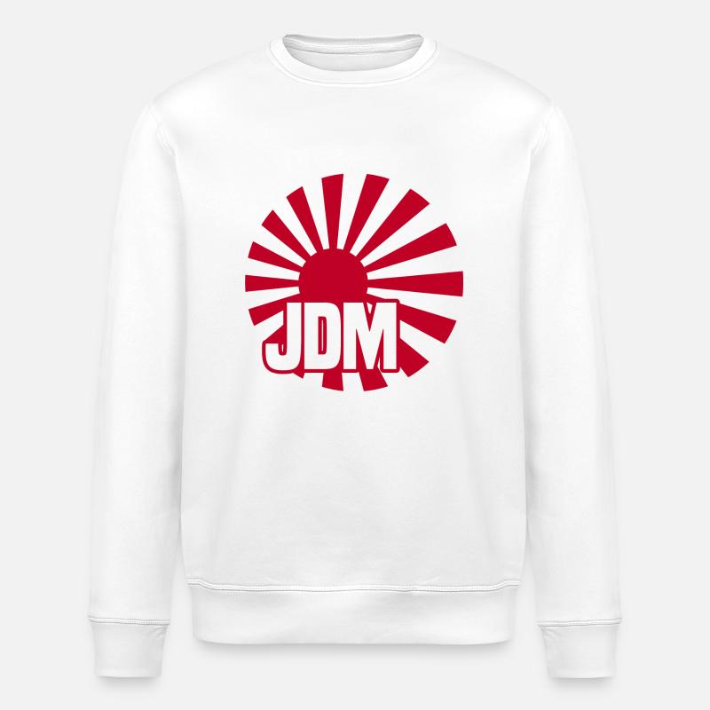 JDM Rising Sun - Sweat bio ROLLER Stanley/Stella Unisexe - blanc