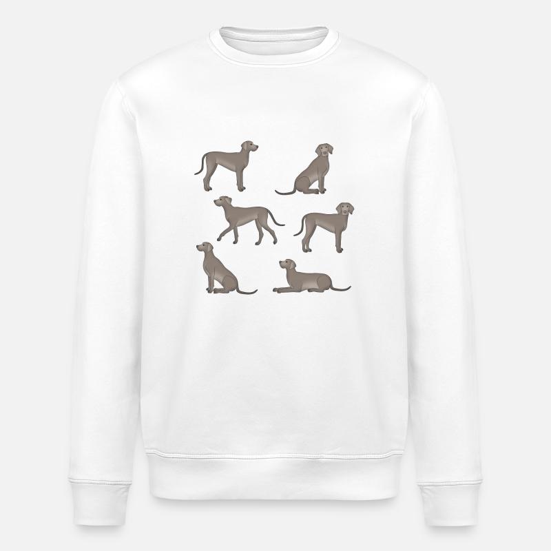 Sélection de Braque de Weimar - Sweat bio ROLLER Stanley/Stella Unisexe - blanc