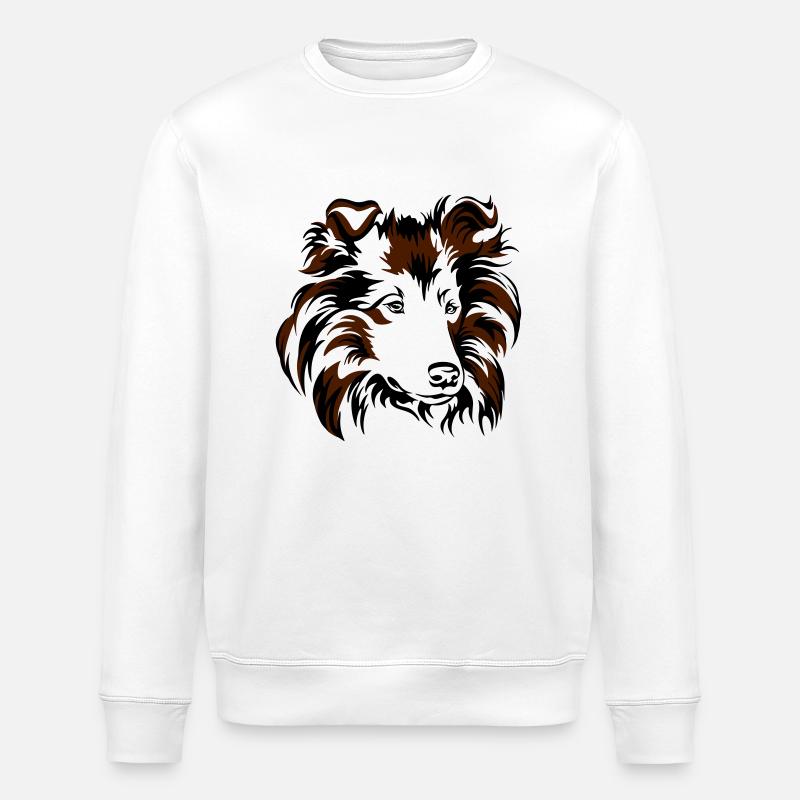 Collie - Stanley/Stella Unisex Bio-Sweatshirt ROLLER - Weiß