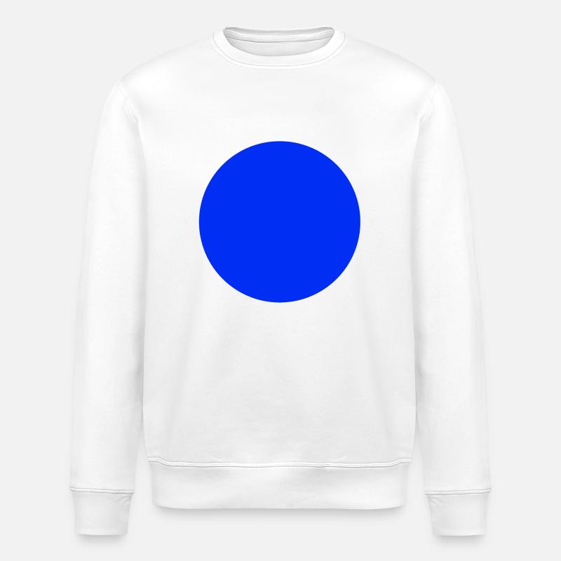 Kreis Blau - Stanley/Stella Unisex Bio-Sweatshirt ROLLER - Weiß
