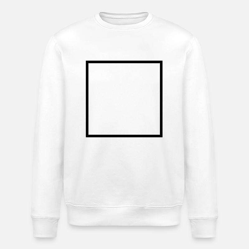 Quadrat nicht gefüllt - Stanley/Stella Unisex Bio-Sweatshirt ROLLER - Weiß