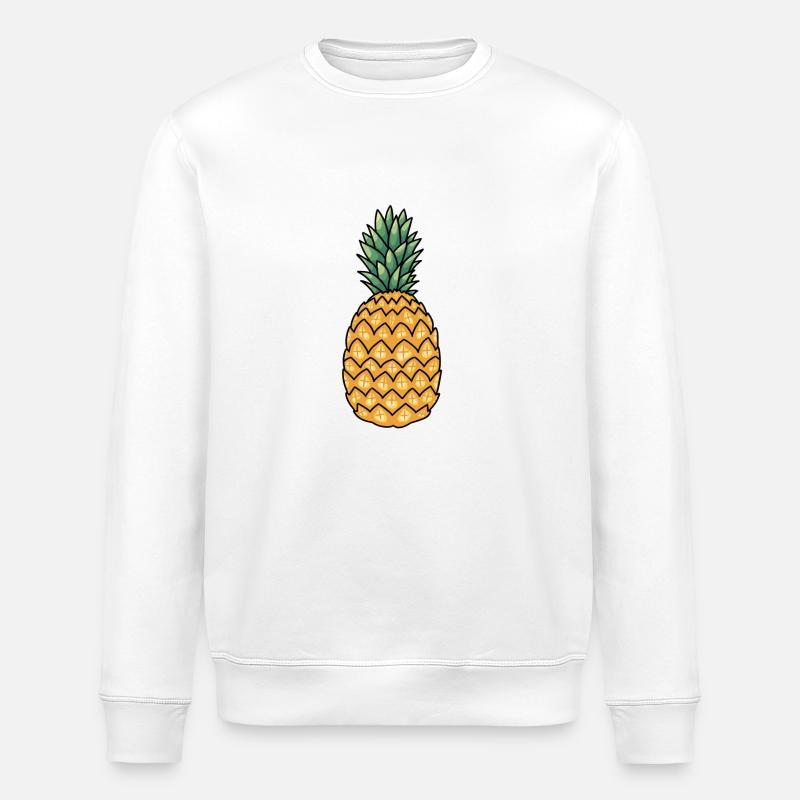 Ananas - Stanley/Stella Unisex Bio-Sweatshirt ROLLER - Weiß