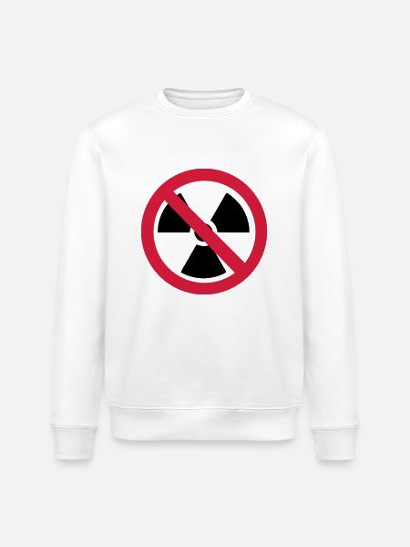 No atomic energy - Stanley/Stella ROLLER Unisex Organic Sweatshirt - white