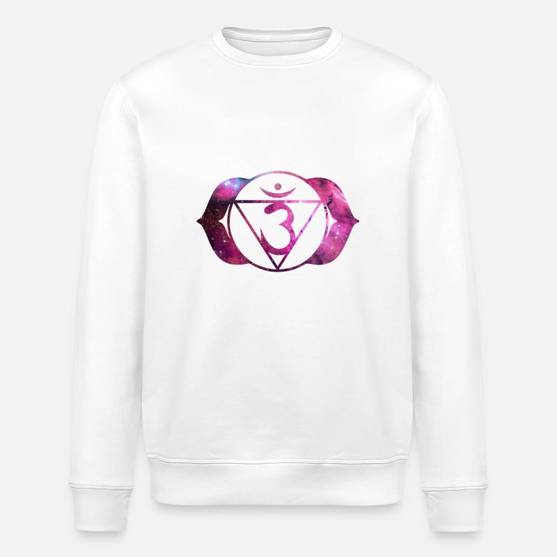 CHAKRA | NEON - Stanley/Stella Unisex Bio-Sweatshirt ROLLER - Weiß