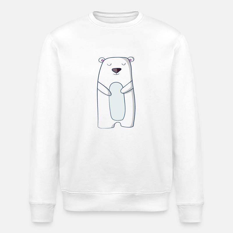 Polar Bear - Sweat bio ROLLER Stanley/Stella Unisexe - blanc