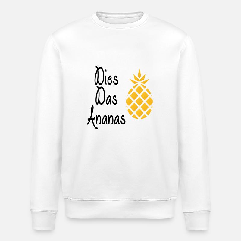 Ananas - Stanley/Stella Unisex Bio-Sweatshirt ROLLER - Weiß