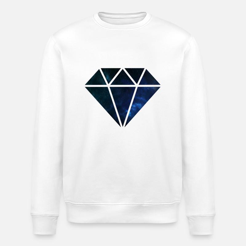 Diamant-Universum - Stanley/Stella Unisex Bio-Sweatshirt ROLLER - Weiß