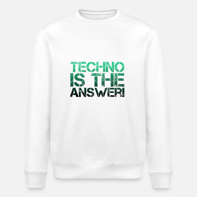 TECHNO - Stanley/Stella ROLLER Unisex Organic Sweatshirt - white