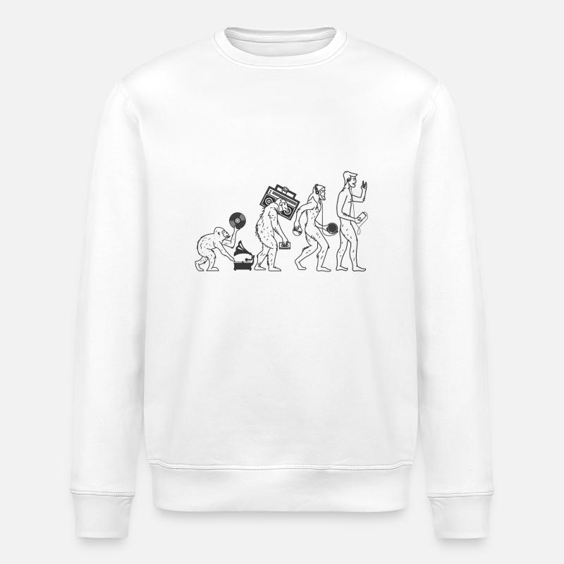 Musique évolution - Sweat bio ROLLER Stanley/Stella Unisexe - blanc