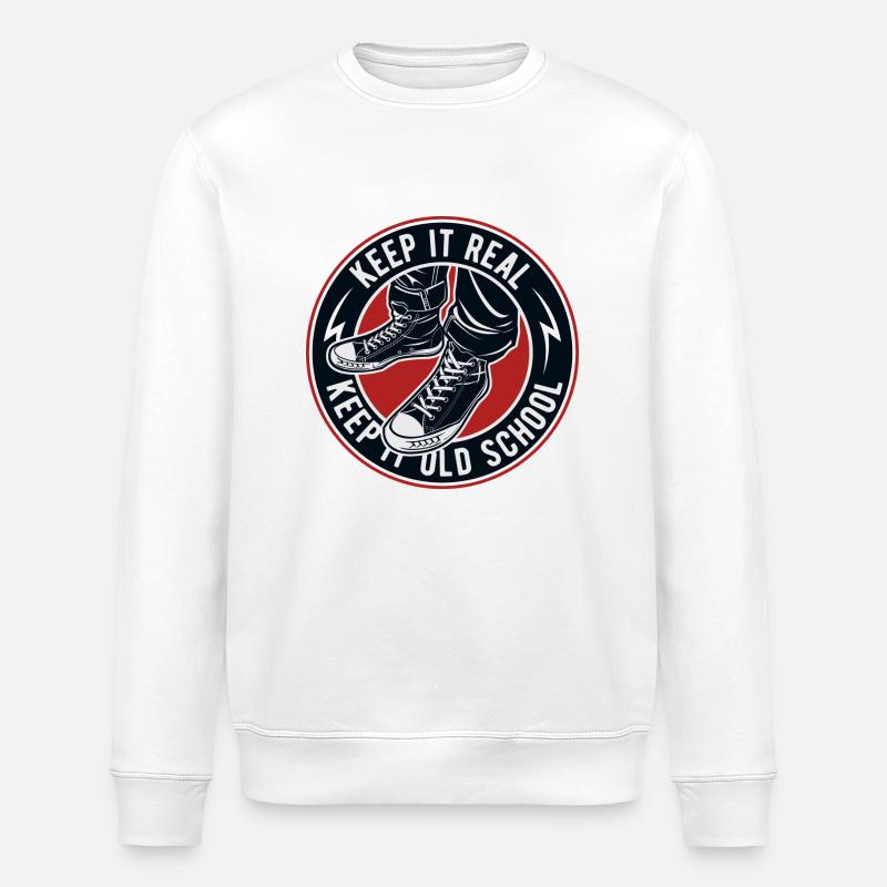 Keep It Old School - Stanley/Stella Unisex Bio-Sweatshirt ROLLER - Weiß