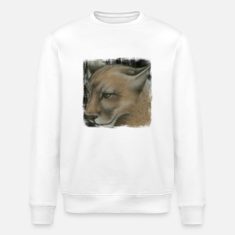 cougar - Stanley/Stella Unisex Bio-Sweatshirt ROLLER - Weiß