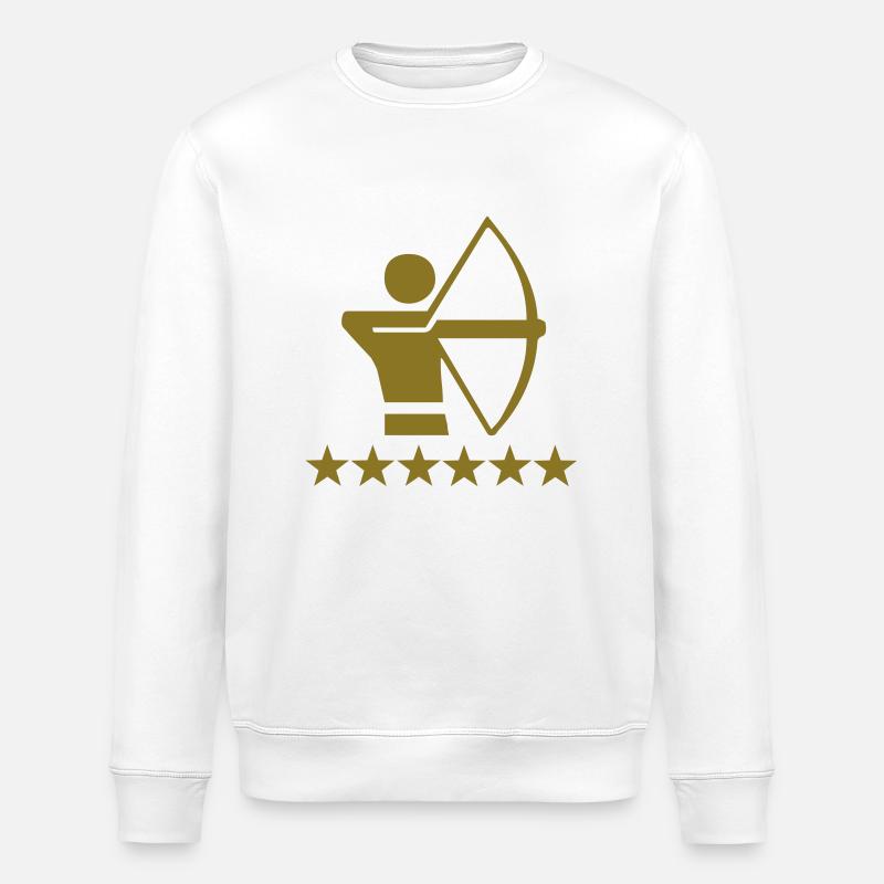 Bogenschießen - Stanley/Stella Unisex Bio-Sweatshirt ROLLER - Weiß