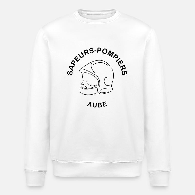 sapeurs-pompiers aube - Sweat bio ROLLER Stanley/Stella Unisexe - blanc