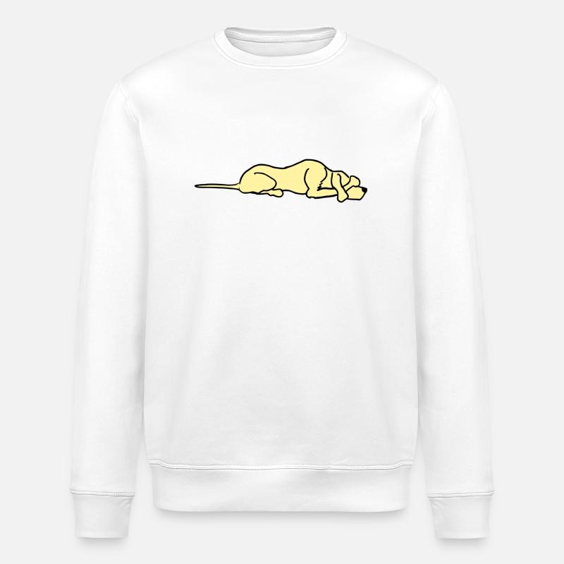 Dog comic - Stanley/Stella ROLLER Unisex Organic Sweatshirt - white