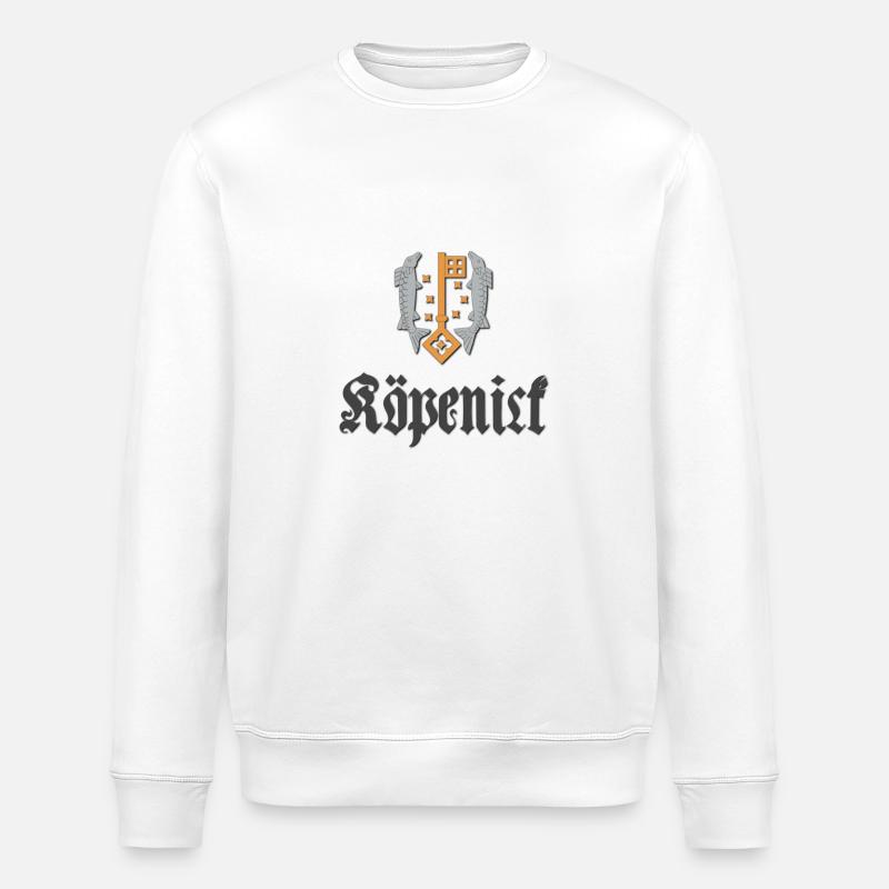 koepenick_wappen_dark - Stanley/Stella Unisex Bio-Sweatshirt ROLLER - Weiß