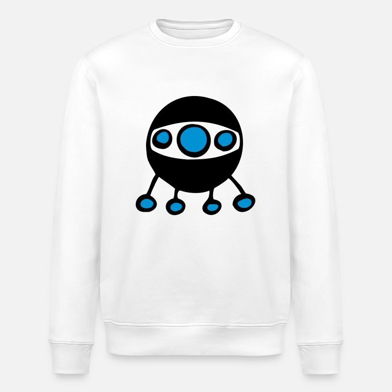 ufo1 - Stanley/Stella Unisex Bio-Sweatshirt ROLLER - Weiß