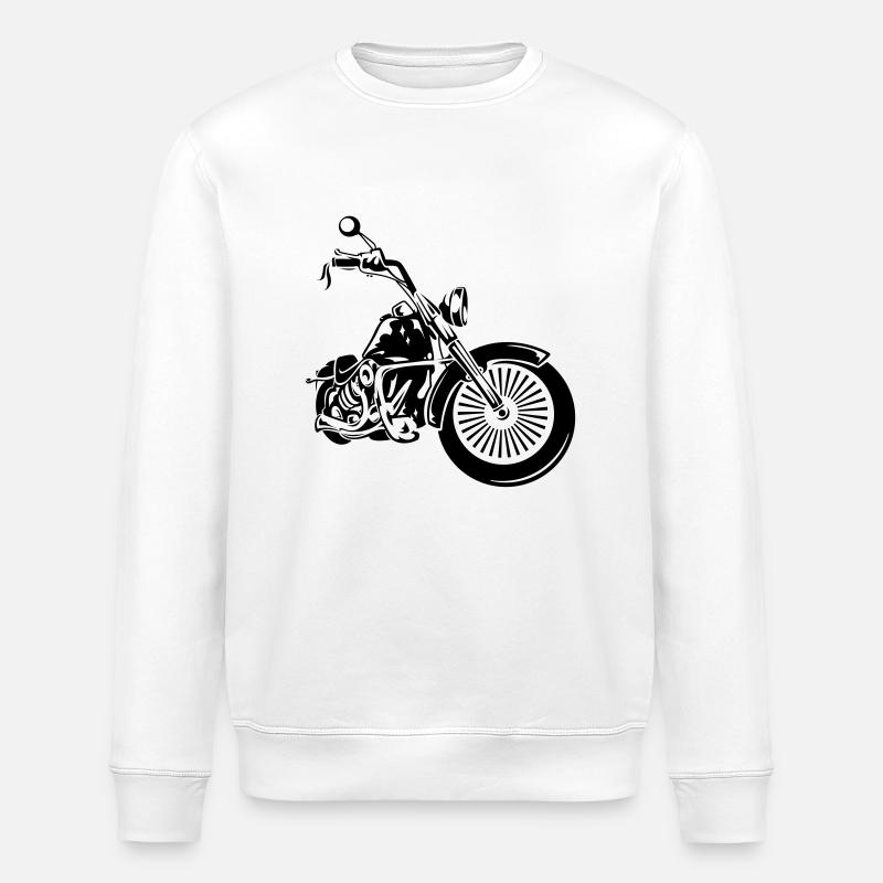 chopper - Stanley/Stella ROLLER Unisex Organic Sweatshirt - white
