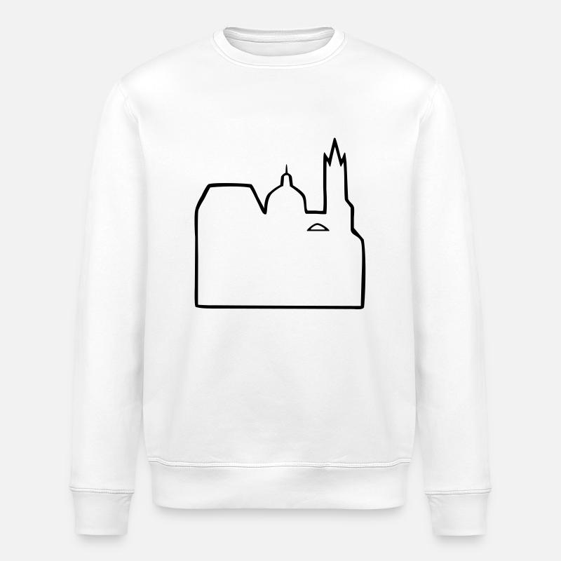 Aachen Cathedral Aachen - Stanley/Stella ROLLER Unisex Organic Sweatshirt - white