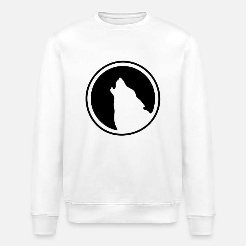 Wolf logo - Sweat bio ROLLER Stanley/Stella Unisexe - blanc