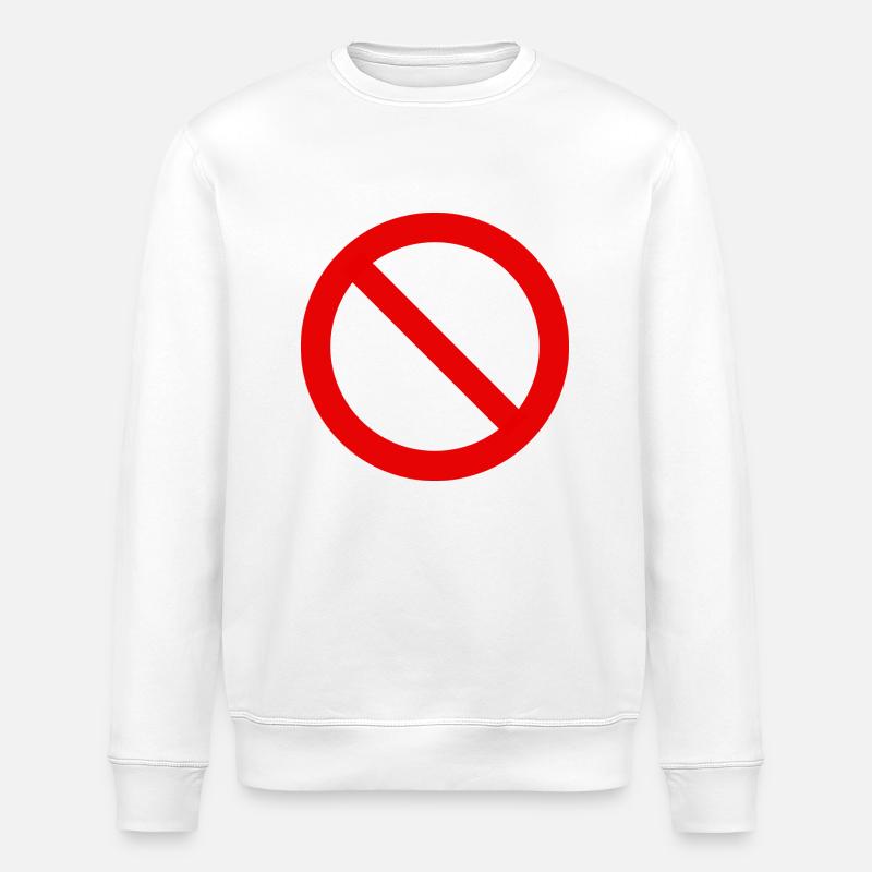verboten - Stanley/Stella ROLLER Unisex Organic Sweatshirt - white