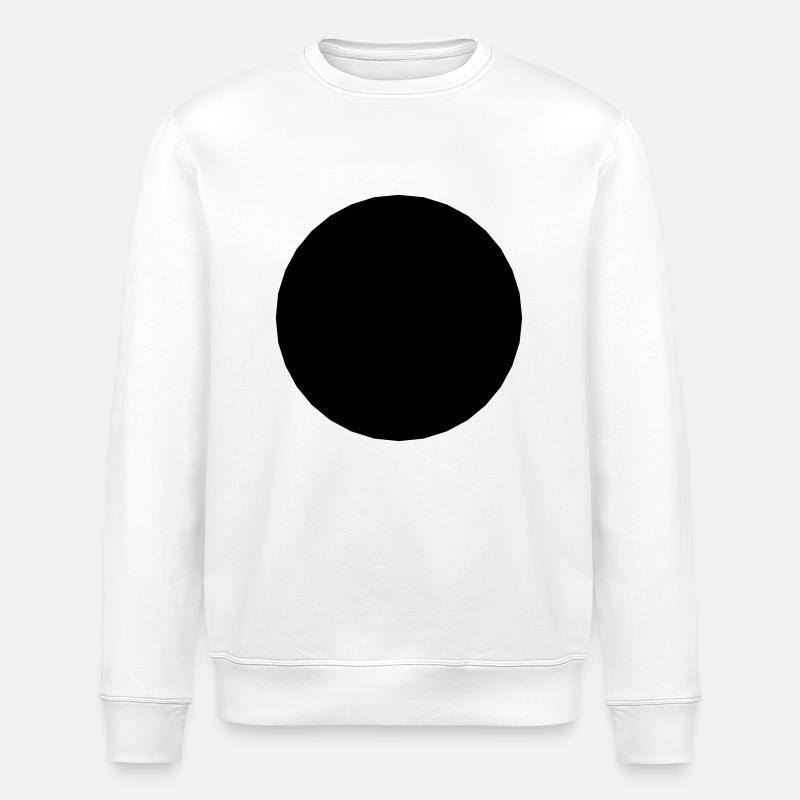 Mathematics-symbol - black circle - hole - Stanley/Stella ROLLER Unisex Organic Sweatshirt - white