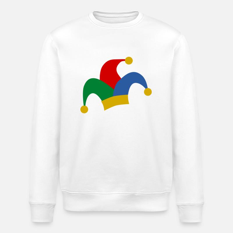 Fasching Clown Mütze - Stanley/Stella Unisex Bio-Sweatshirt ROLLER - Weiß