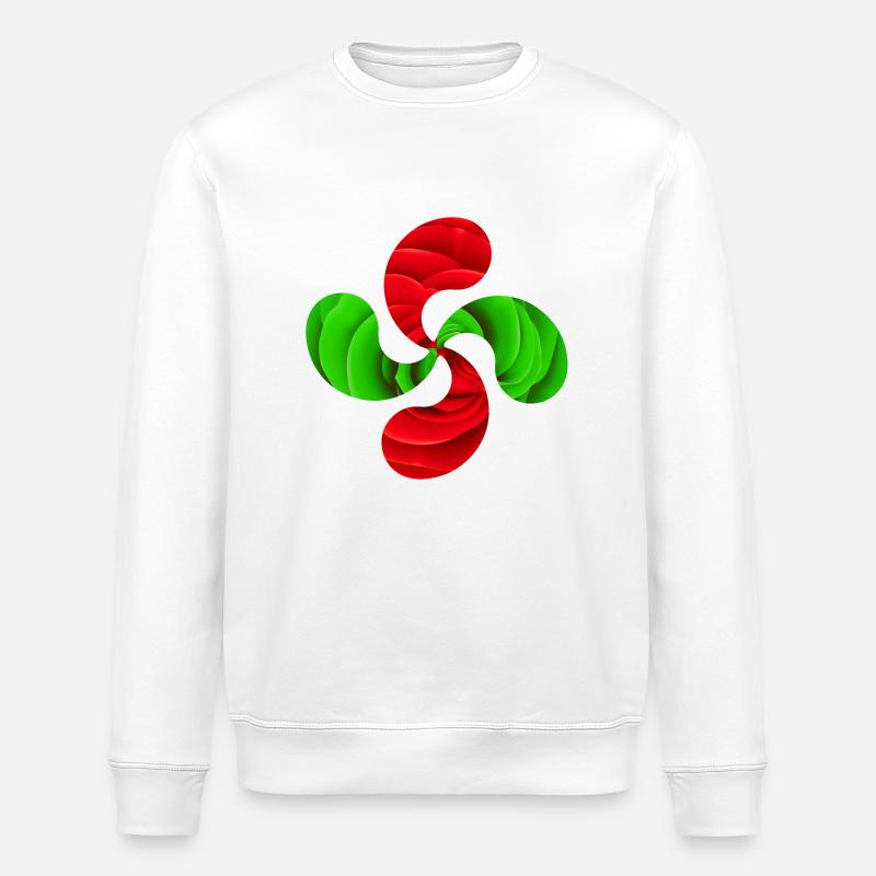 Croix Basque - Sweat bio ROLLER Stanley/Stella Unisexe - blanc