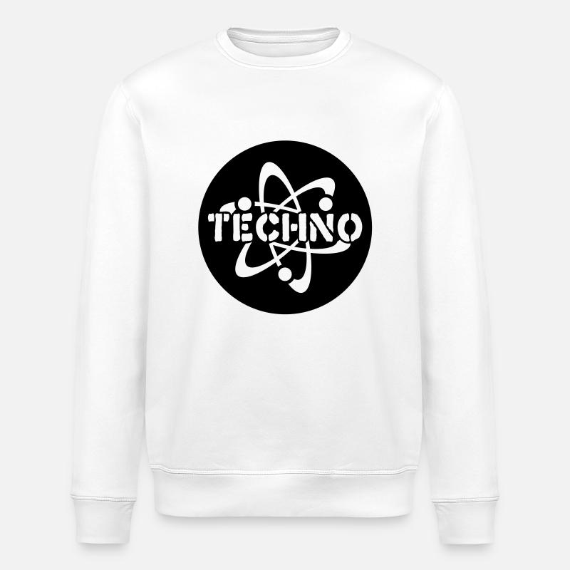 Techno__V005 - Sweat bio ROLLER Stanley/Stella Unisexe - blanc