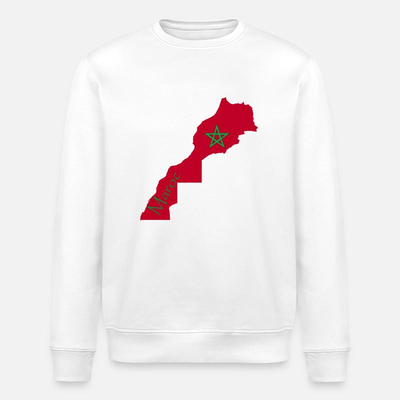 Maroc 2 - Sweat bio ROLLER Stanley/Stella Unisexe - blanc