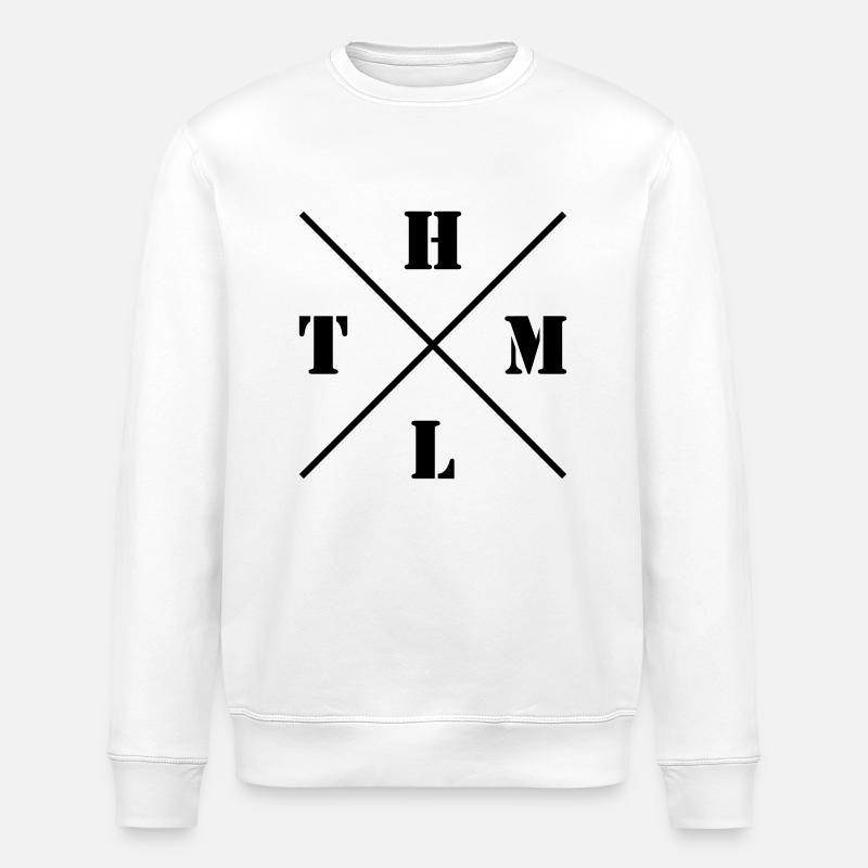 HTML Logo - Stanley/Stella Unisex Bio-Sweatshirt ROLLER - Weiß