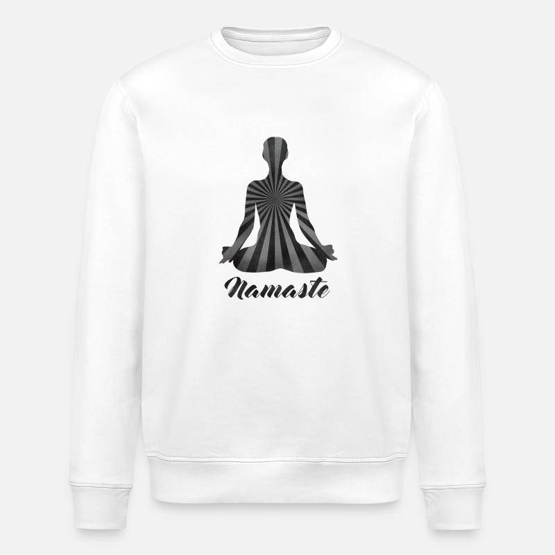 Namaste - Stanley/Stella Unisex Bio-Sweatshirt ROLLER - Weiß