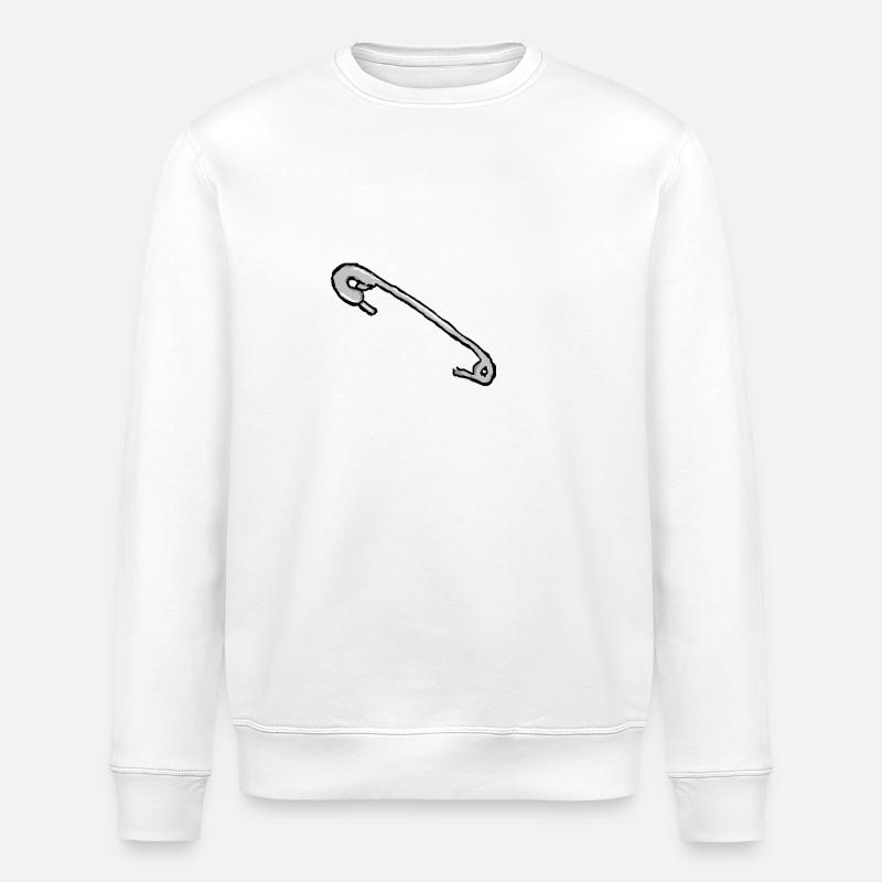 aiguille de sécurité - Sweat bio ROLLER Stanley/Stella Unisexe - blanc