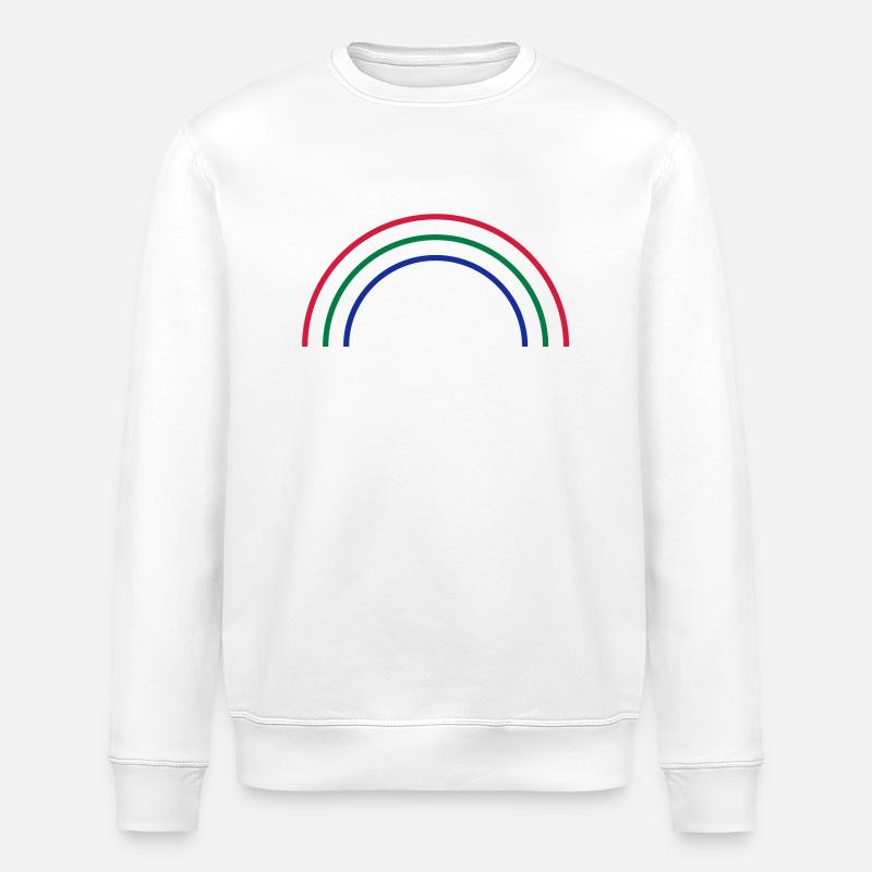 rainbow - Stanley/Stella Unisex Bio-Sweatshirt ROLLER - Weiß