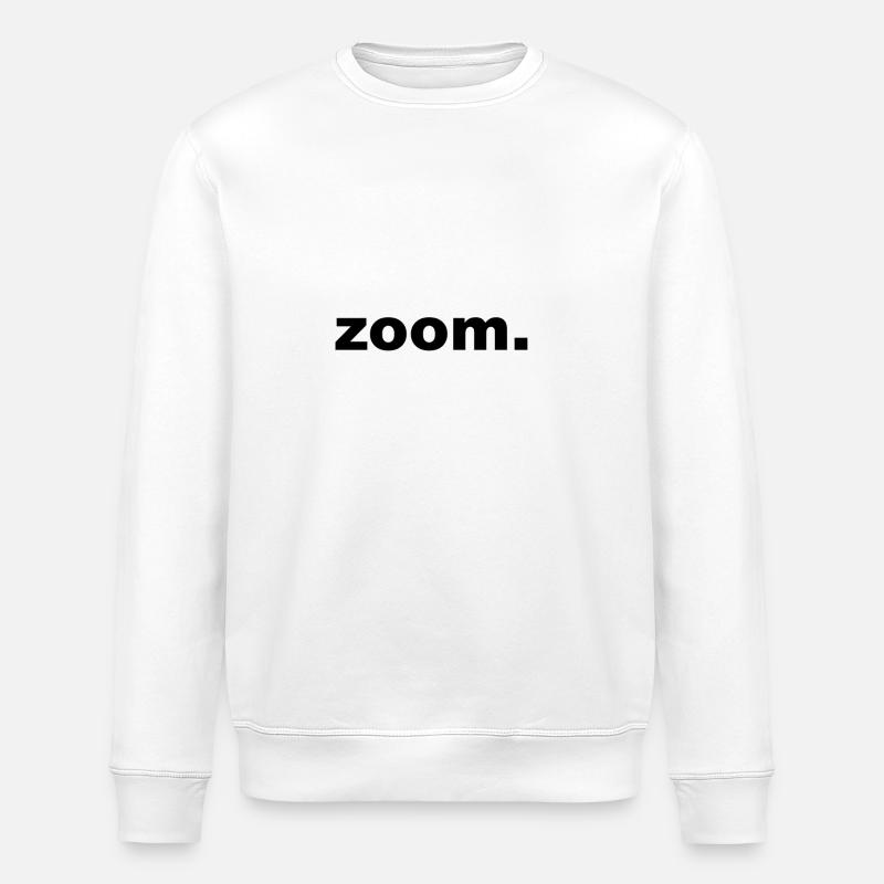 zoom noir - Sweat bio ROLLER Stanley/Stella Unisexe - blanc