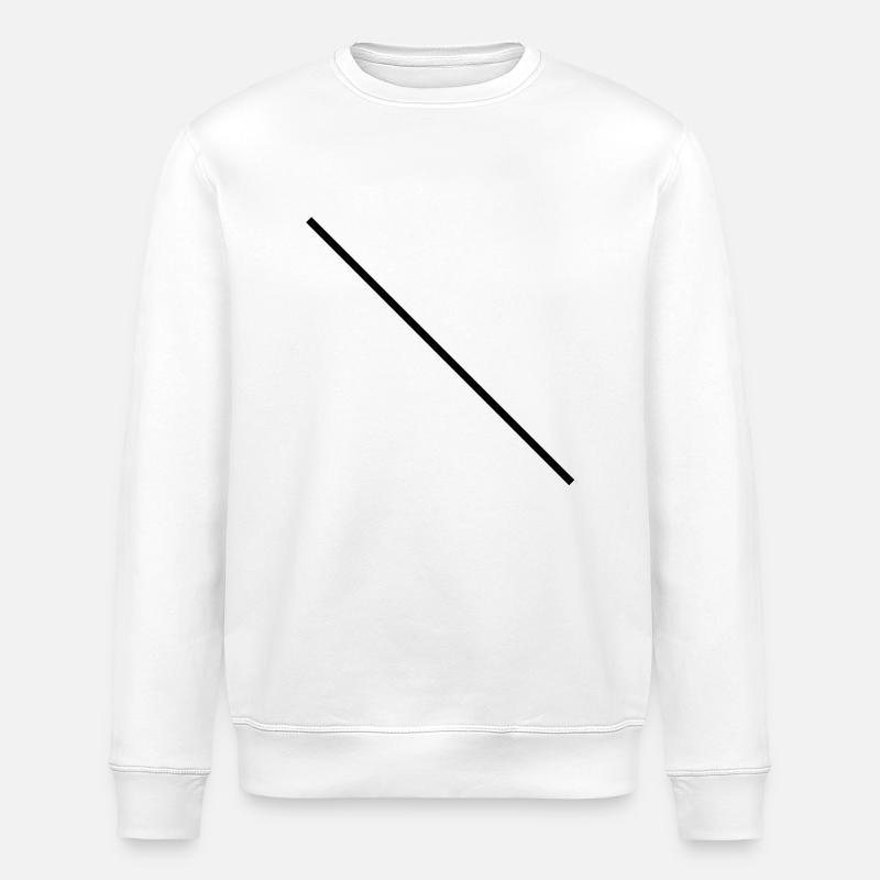 line - Stanley/Stella ROLLER Unisex Organic Sweatshirt - white