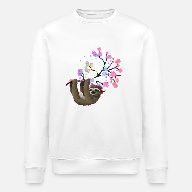 Faultier work out - Stanley/Stella Unisex Bio-Sweatshirt ROLLER - Weiß
