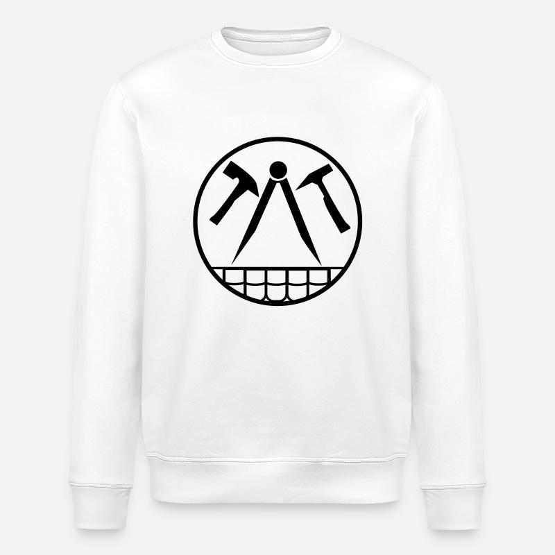 Dachdecker/Zimmermann - Stanley/Stella Unisex Bio-Sweatshirt ROLLER - Weiß