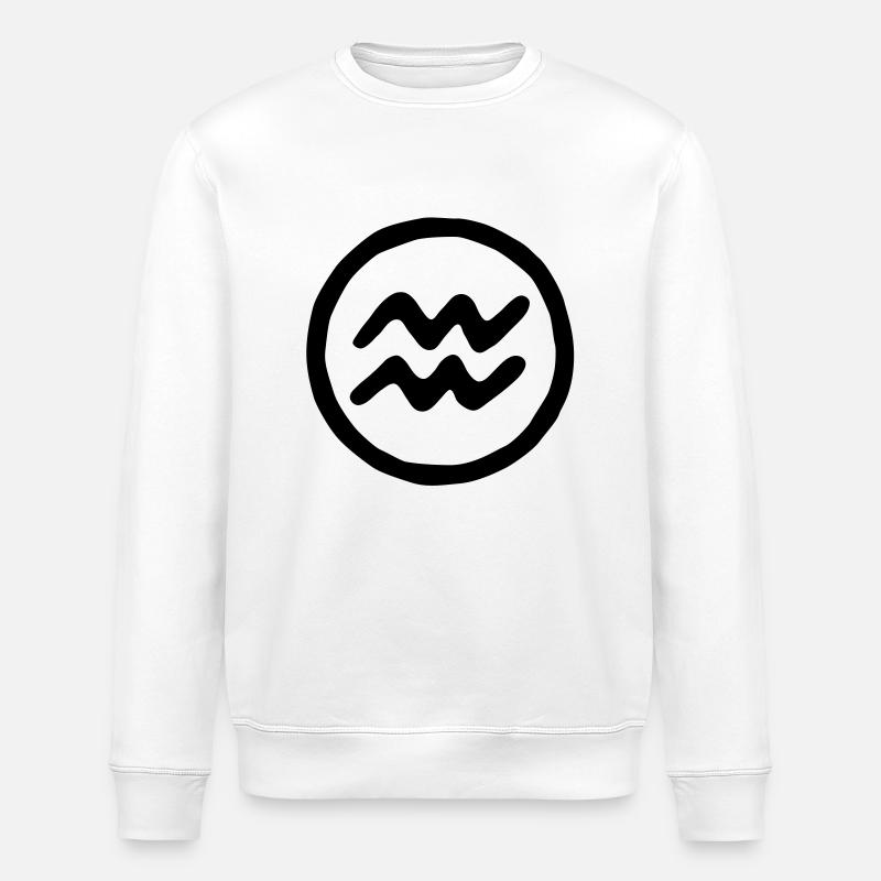 wassermann_a_1c - Stanley/Stella Unisex Bio-Sweatshirt ROLLER - Weiß