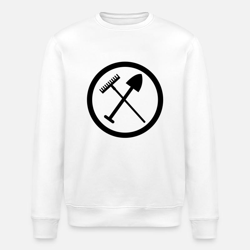 Les Jardiniers - Sweat bio ROLLER Stanley/Stella Unisexe - blanc